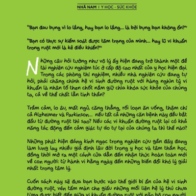 Sách - Ruột khỏe tâm an (Giáo sư Gabriel Perlemuter) (Nhã Nam Official)