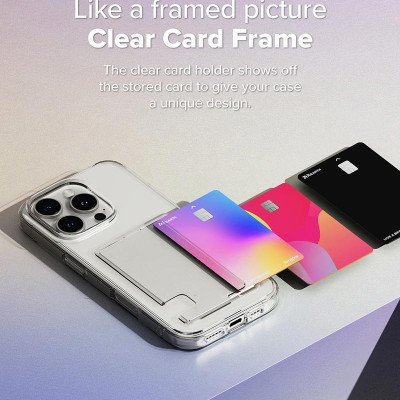 Ốp lưng dành cho iPhone 16 Pro Max/16 Pro/16 Plus/16 RINGKE Fusion Card - Hàng Chính Hãng