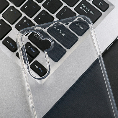Ốp lưng dẻo Silicon trong suốt cho Samsung A34 hiệu Ultra thin (mỏng 0.6mm) - Hàng nhập khẩu