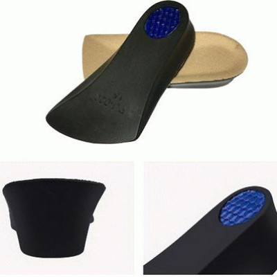 Lót giày tăng chiều cao thoáng khí PU nửa bàn - Màu da