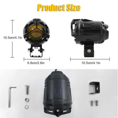 Đèn Trợ Sáng Xe Máy Ô Tô 65W S40 Plus – Siêu Sáng, Cốt Vàng Pha Trắng Cho Khách VIP, ĐÈN TRANG TRÍ , ĐỒNG HỒ TREO TƯỜNG