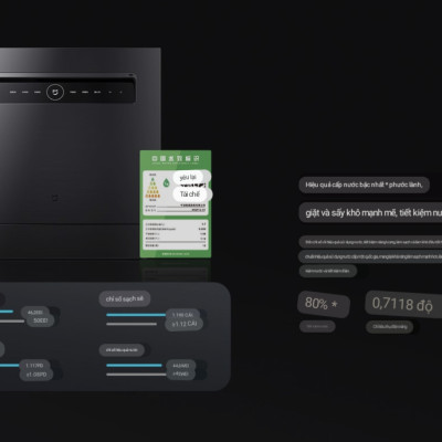 Máy Rửa Chén Bát Xiaomi Mijia S1 12 Bộ – Khử Trùng 99,9% Tiêu Thụ Nước Ít Hơn 85% Rửa Tay, Kết Nối App Xiaomi - Hàng Nhập Khẩu