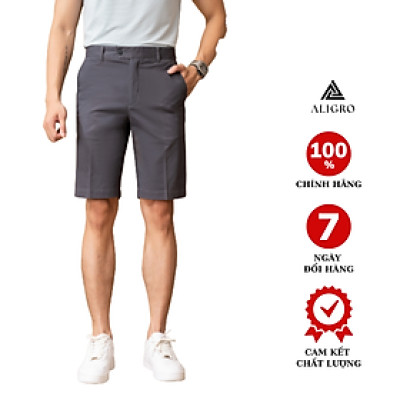Quần short nam ALIGRO chất liệu kaki dáng basic trẻ trung năng động ALGQS1081