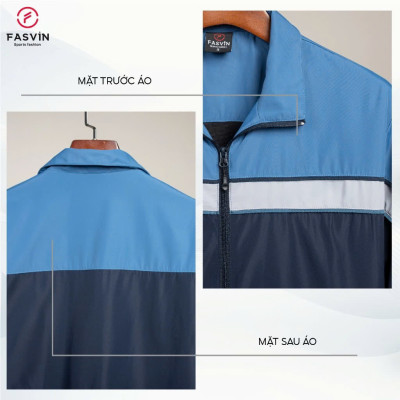 Bộ quần áo thể thao nam FASVIN BD24638.HN chất vải gió dán 02 lớp dày dặn ấm áp
