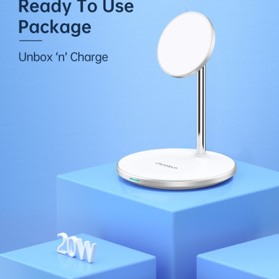 Đế sạc Choetech T581-F không dây Mag-safe 2in 1 (Hàng chính hãng)