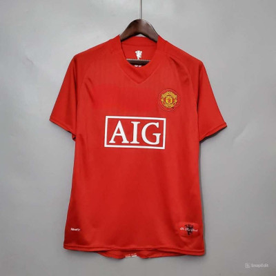 Áo Bóng Đá Retro Manchester United 2007/2008 - Sân Nhà bản cao cấp vải Cotton Polyester