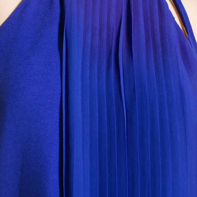 Đầm Voan Nữ Xếp Li Cổ Dây Mango 23023581