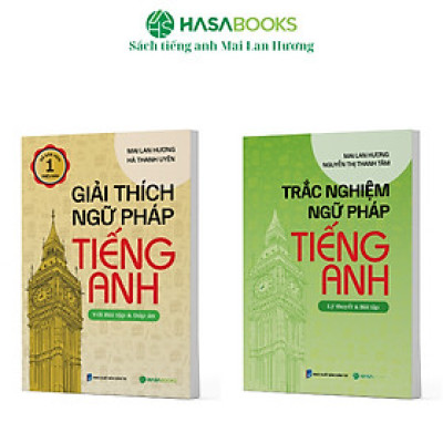 Combo 2 Cuốn Giải Thích Ngữ Pháp Và Trắc Nghiệm Ngữ Pháp Tiếng Anh
