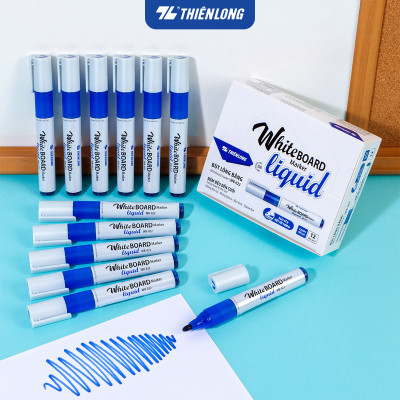 Combo 12 Bút lông bảng - Whiteboard Marker Liquid Thiên Long WB-022 - Không Xylene