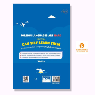 Sách - (Song ngữ) NGOẠI NGỮ KHÓ ĐẤY NHƯNG BẠN TỰ HỌC ĐƯỢC: Bí quyết tự học chinh phục song ngữ Anh, Trung - THB