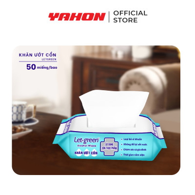 Khăn Ướt Cồn LET-GREEN 35 Miếng/Bao