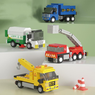 Đồ chơi lắp ráp xe tải đổ 105 mảnh Value Toys