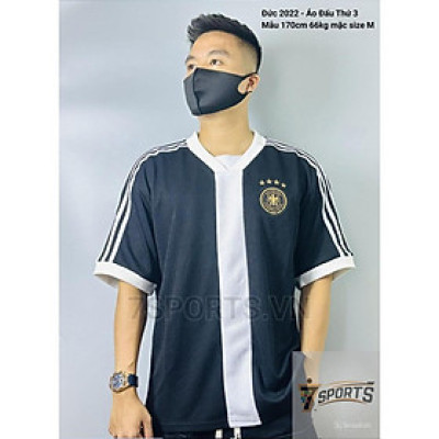Áo Bóng Đá Retro Tuyển Đức 2022 - Áo Đấu Thứ 3 bản cao cấp vải Cotton Polyester