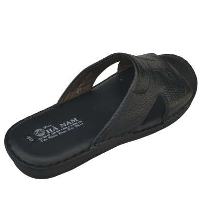 Dép Nam Quai Ngang HÀ NAM Da Bò Thật Cao Cấp DNA2122