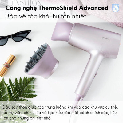 Máy sấy tóc ion  PHILIPS 1800W BHD720 | Hàng Chính Hãng