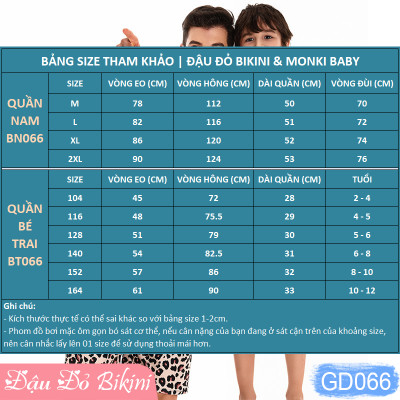 Quần bơi đôi cho bố và con trai, đồ bơi gia đình, chất thun lạnh 2 lớp rất dày mịn đẹp, dáng sooc đùi rộng rãi, đồ đi biển ba con | BN066 BT066