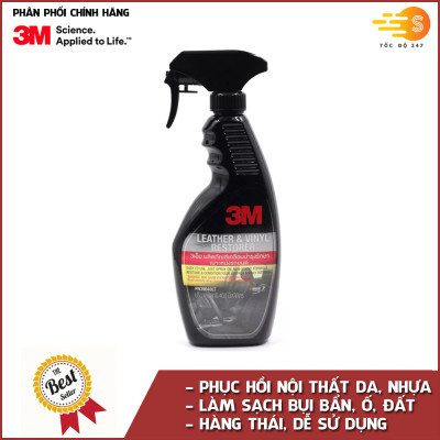 Bộ 5 sản phẩm 3M chai xịt bảo dưỡng nội thất 39040LT, bảo dưỡng lốp 39042LT, tăng độ bóng sơn 39034LT, chống bám nước kính xe 08889LT và khăn lau chuyên dụng SQ21 (màu ngẫu nhiên) 