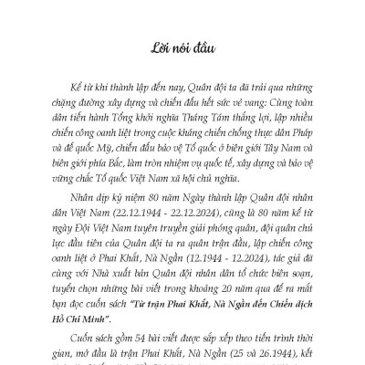 Từ trận Phai Khắt, Nà Ngần  Đến Chiến Dịch Hồ Chí Minh