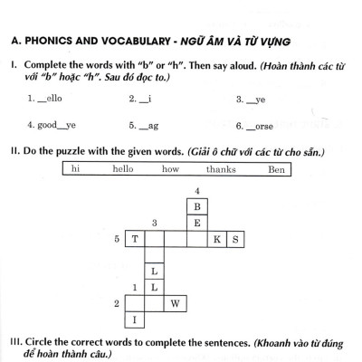 Bài Tập Dùng Kèm Tiếng Anh 3