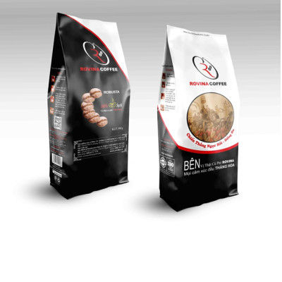 Cà Phê Robusta – Pha Phin – Gói 500gr ( Xay Sẵn) Hương Vị Cân Bằng Mùi Thơm Nhẹ, Vị Êm Thương Hiệu Rovina Coffee