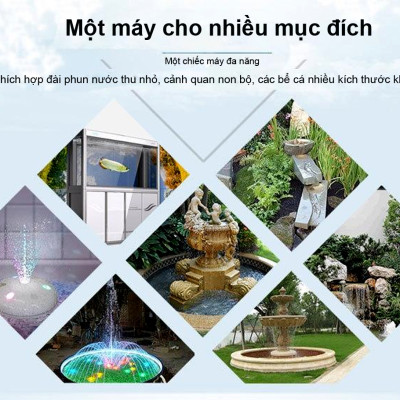Máy bơm nước ATMAN AT5000 45W, 5000L/Hr lọc nước hồ cá koi, bơm sinh hoạt, tiểu cảnh, đài phun nước cao cấp