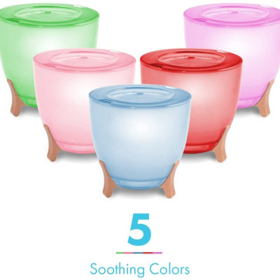 Máy khuếch tán tinh dầu công nghệ siêu âm Ellia HoMedics ARM-1210GY (Đèn Led + App + Điều khiển)