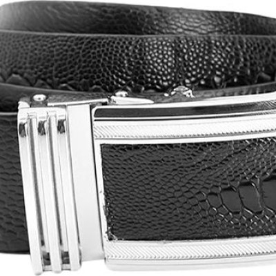 Thắt Lưng Nam Da Đà Điểu Bản Lớn Huy Hoàng HT4417 - Đen