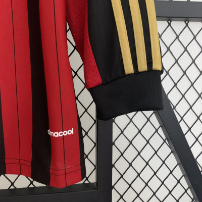 Áo Bóng Đá Retro AC Milan 2013 Dài Tay - Sân Nhà bản cao cấp vải Cotton Polyester