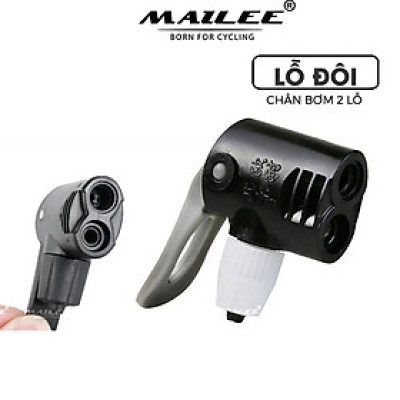 Đầu Bơm Hơi Xe Máy/ Xe Đạp phổ thông/ van nhọn (Schrader/Presta) Đầu Đôi Đa Năng Phụ Kiện (đường kính ống vào 7.3mm) - Mai Lee