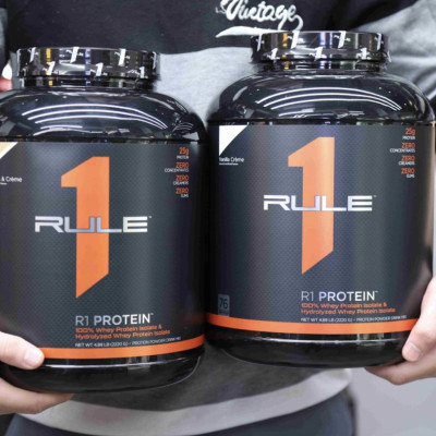 Thực phẩm tăng cơ Rule 1 Protein Isolate/ Hydrolysate 4.8-5.01LB