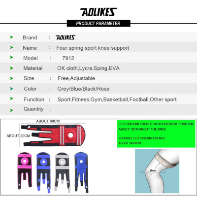 Đai quấn bảo vệ đầu gối AOLIKES A-7912 spring sport knee support