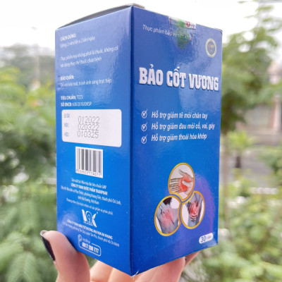 Viên Xương Khớp Bảo Cốt Vương Hỗ Trợ Tăng Tiết Dịch Khớp, Tái Tạo Mô Sụn Khớp, Giảm Khô Khớp Giúp Vận Động Linh Hoạt