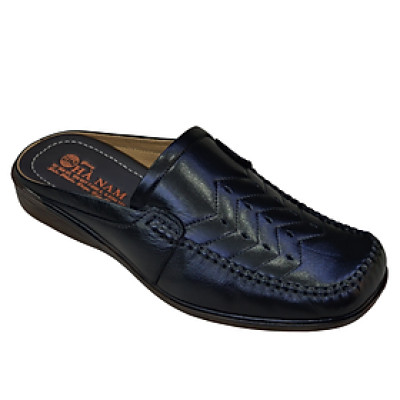 Dép Bít Mũi Nam HÀ NAM Da Bò Thật Cao Cấp GSB2095