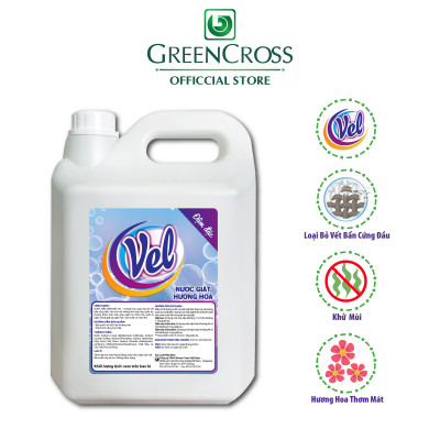 Combo Nước giặt VEL Đậm đặc sạch thơm cho quần áo Can 5 Lít Tiết Kiệm