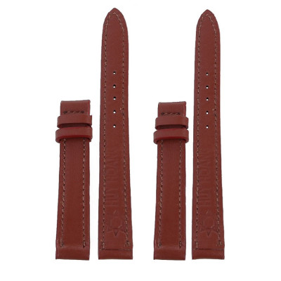  Dây đồng hồ da bò nhiều size màu nâu đỏ HJ8104-18-32