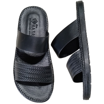 Dép Nam Quai Ngang HA NAM Da Bò Thật Cao Cấp DNA22044