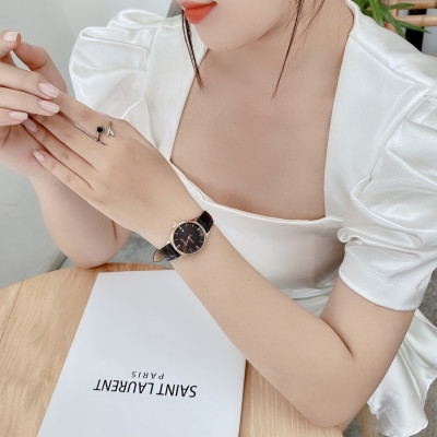 Đồng hồ đôi Julius JA-1328 dây da - Đồng hồ dây da mặt tròn - đồng hồ lịch ngày