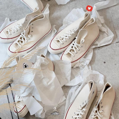 Chuck 70 Parchment High | Giày Converse 1970s Kem Cao Cổ Egret 162053C