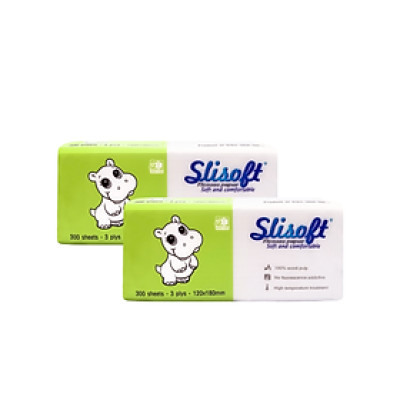 [QUÀ TẶNG KHÔNG BÁN] 2 gói giấy ăn 300 tờ trắng