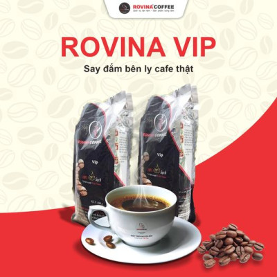 Cà Phê Rovina Vip  -  Pha Máy -  Gói 500gr ( Nguyên Hạt) Mùi Thơm Quyến Rũ, Đậm Mang Lại Những Tách Cà Phê Tuyệt Hảo 