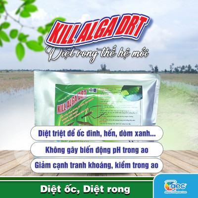 Gói Diệt Rong Drt - Giải pháp kiểm soát rong nhớt, rong bám hiệu quả cho ao nuôi tôm cá