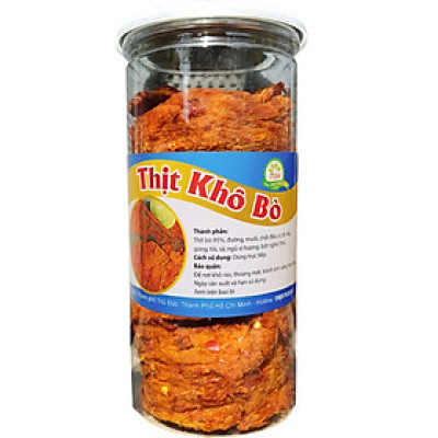 Khô Bò Miếng Mềm Ngon Cao Cấp TLP - Hũ 250G