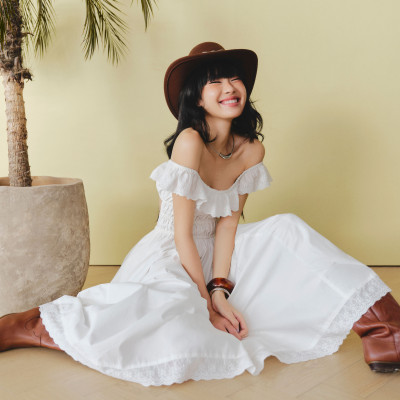 DOTTIE - Đầm cánh tiên hở lưng - Trắng - D0710