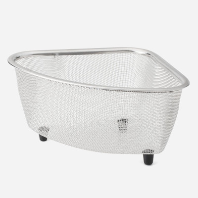 Rổ góc inox hình tam giác có chân đế Echo Metal - Hàng nội địa Nhật Bản nhập khẩu chính hãng