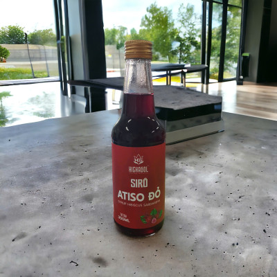 Siro Atiso đỏ Hichagol thanh nhiệt, đẹp da và không chất bảo quản [Chai 300ml]