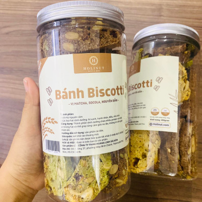 Bánh Biscotti nguyên cám 3 vị mix hạt dinh dưỡng nhập khẩu / Ăn kiêng lành mạnh, bổ dưỡng, phù hợp eat clean