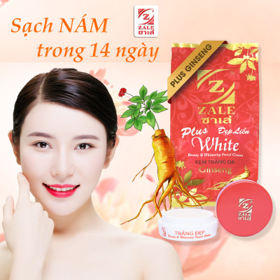 1 Hộp Kem Dưỡng Trắng Da Z ZALE ĐỎ NHÂN SÂM 6g Tẩy Nám Tàn Nhang Che Khuyết Điểm - HỘP 24 HỦ