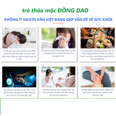 trà giúp ngủ ngon giấc đẹp da, Trà Đồng Dao bổ sung nhiều tim sen và các loại thảo dược quý hiếm giúp lấy lại giấc ngủ ngon an lành, túi 33 gói