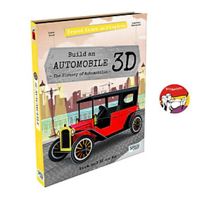 Sách - Build an Automobile by Valentina Manuzzato - Book and 3D Model in English - Lắp ghép mô hình Ô tô tiếng Anh