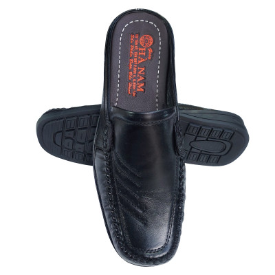 Dép bít mũi nam da bò thật HÀ NAM cao cấp GSB2049